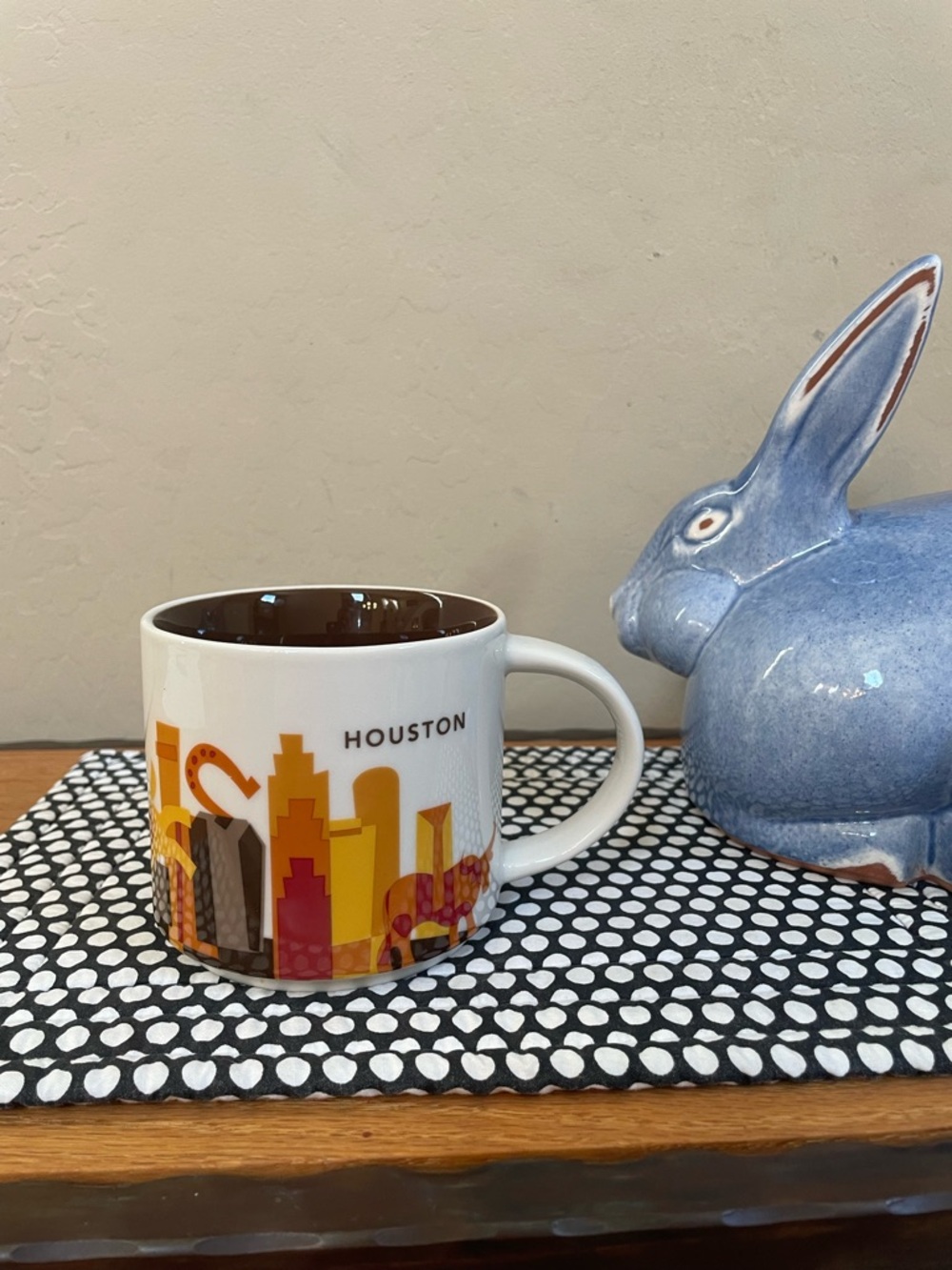 NWOB Starbucks You Are Here Houston oil cattle NASA souvenir coffee mug tea cup